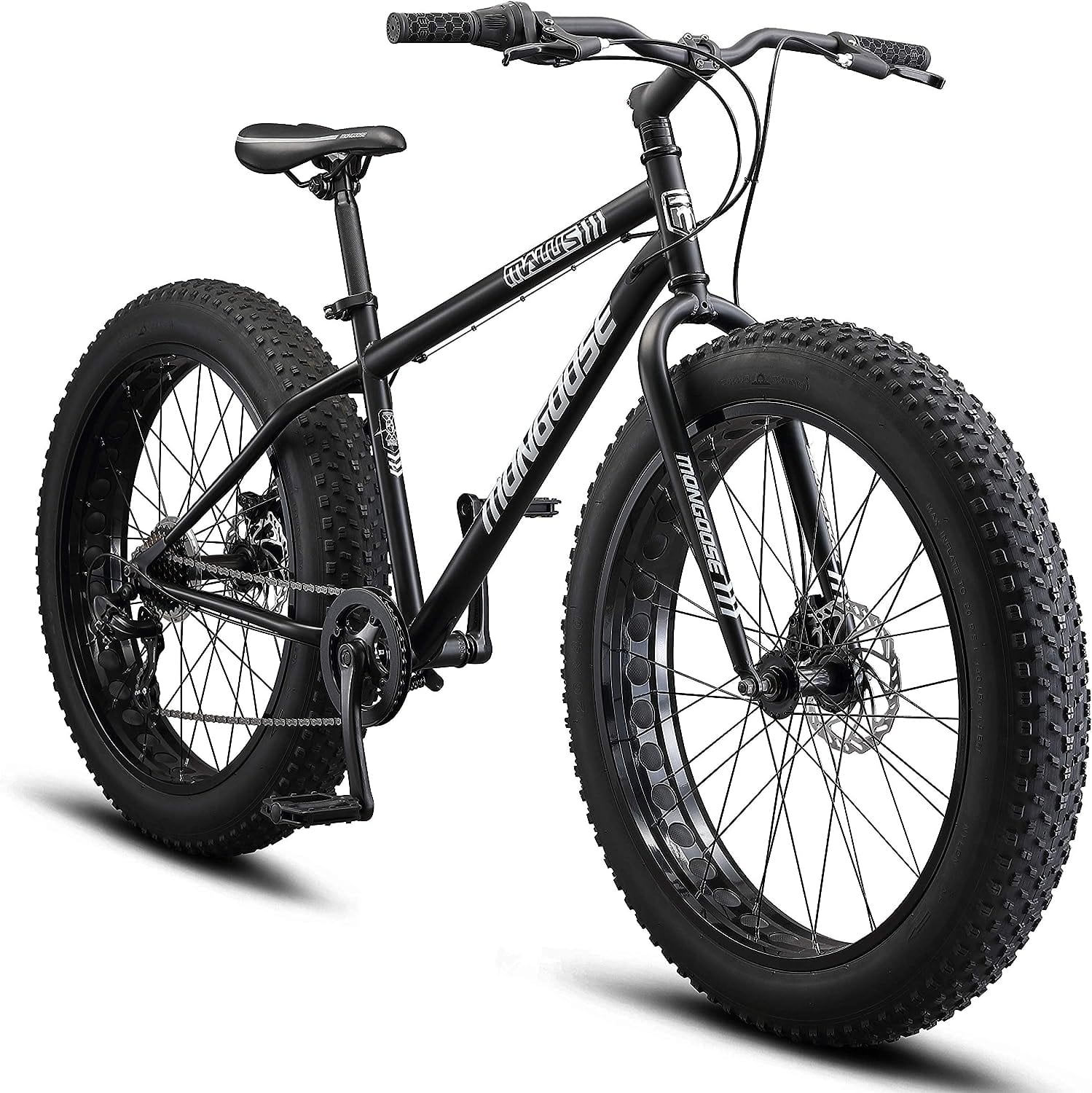 Mongoose Malus Mens Fat Tire Mountain Bike