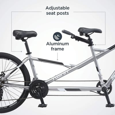 Schwinn Twinn Tandem Beach Cruiser Bike