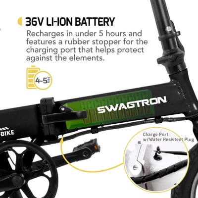 The Swagtron EB5 Foldable Electric Bike