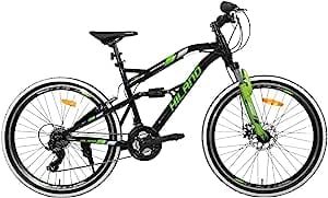 Hiland 26 Inch Mountain Bike, Full-Suspension 21 Speeds Drivetrain